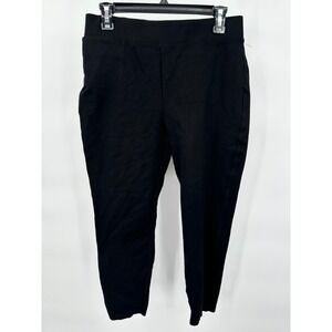 Quince Black Petite‎ Pull On Pants Stretch Casual Comfortable Womens